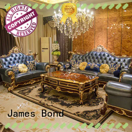 James Bond solid wood traditional sofa set factory direct supply for home