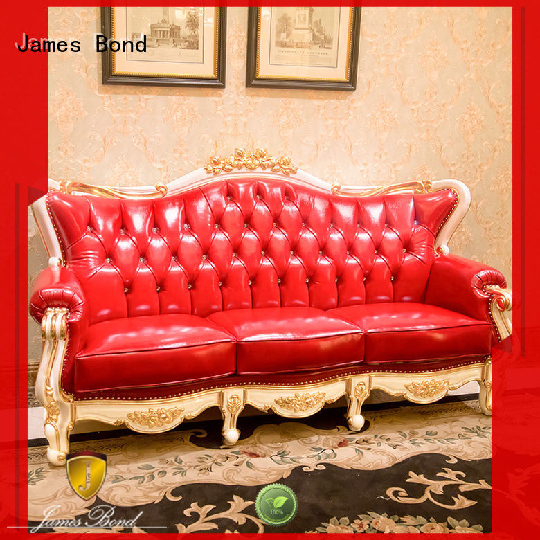 leather seat traditional style couches 14k gold for hotel James Bond