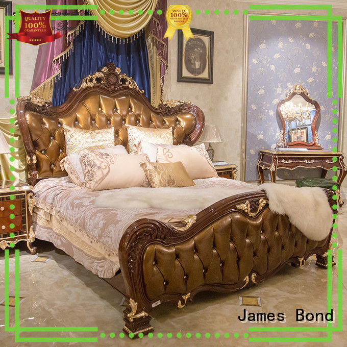 luxury bedroom furniture from China for home James Bond