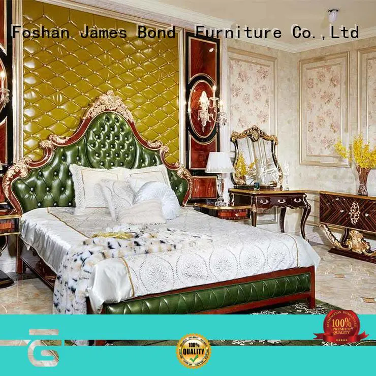 classic king size bed style classical white Warranty James Bond