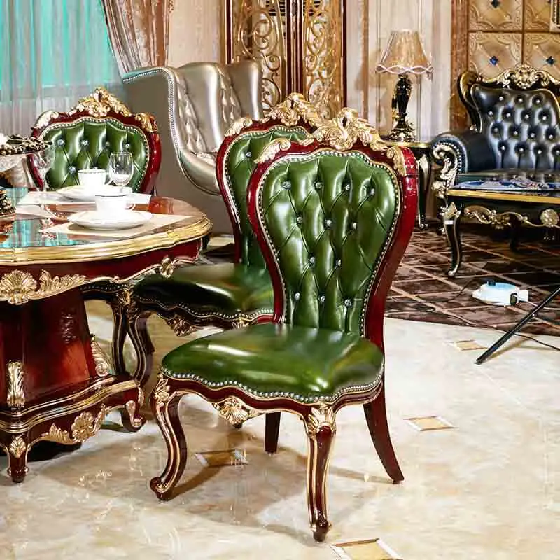 green traditional italian dining chairs brown James Bond company