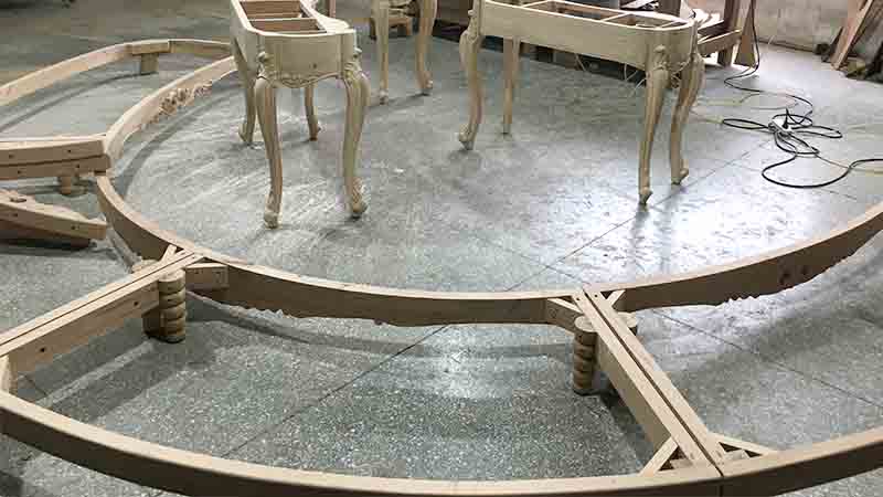 James Bond solid wood Classical BedsideTable manufacturer for villa-9