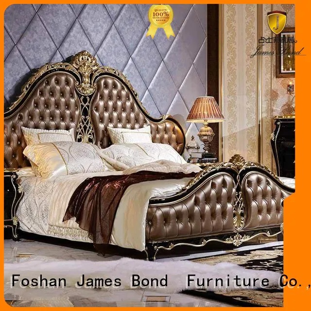 classic king size bed design wood green Warranty James Bond