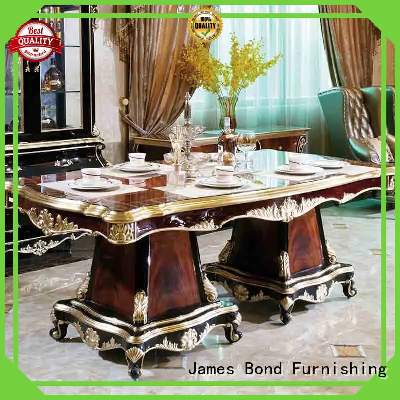 James Bond Brand wood piano classical dining table oval factory